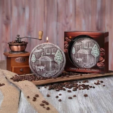 Парафиновая свеча с ароматом кофе, 470 гр.