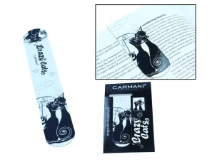 Carmani Магнитная закладка - Crazy cats, Кошки под зонтиком 30x100 мм  013-4041