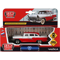 МАШИНА "ТЕХНОПАРК" МЕТАЛЛ. ИНЕРЦ. ГАЗ ЧАЙКА, 1:48, ОТКРЫВ. ДВЕРИ 6410E В РУСС. КОР. в кор.3*36шт