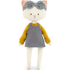 Orange Мягкая игрушка Кошечка Кристи, 30 см, белая