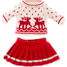 Orange Набор одежды Скандинавские мотивы, 25 см, красно-белый