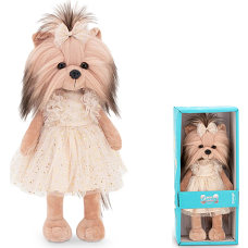 Orange Мягкая игрушка Собака Лаки Йойо Звёздное сияние, 25 см, бежевая