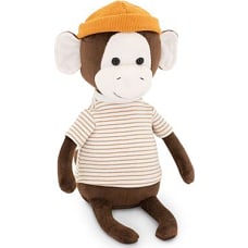 Orange Мягкая игрушка Обезьянка Мася, 20 см, коричневая
