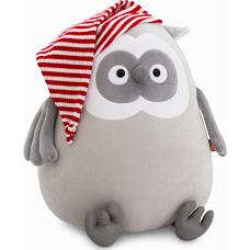 Orange Мягкая игрушка Сова в колпаке, 20 см, светло-серая
