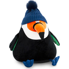 Orange Мягкая игрушка Тукан, 20 см, чёрный