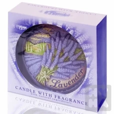 Парафиновая свеча с ароматом лаванды, 470 гр.
