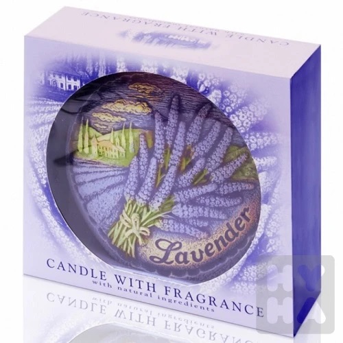 Парафиновая свеча с ароматом лаванды, 470 гр.