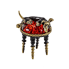 Фигурка Собака Такса на пуфике ''СувенирАртель''