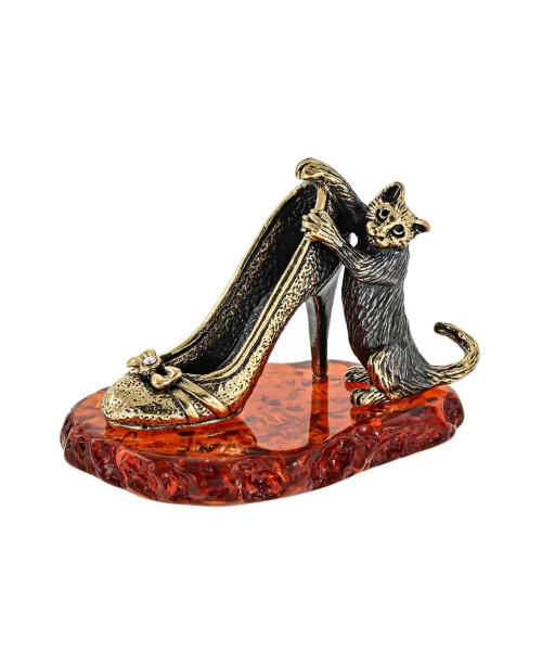 Фигурка Кот Проказник с туфелькой 