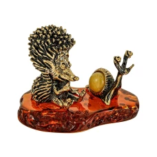 Фигурка Ежик с улиткой ''СувенирАртель''