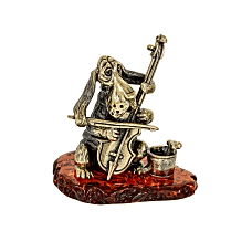 Фигурка Собака Бассет Уличный музыкант  ''СувенирАртель''
