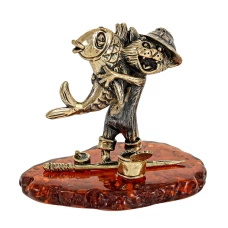 Фигурка Кот Рыбак Счастливчик ''СувенирАртель''