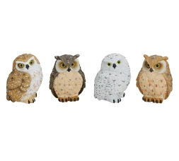 Сова из полимерного материала, 4 дизайна