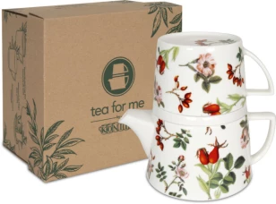 KOENITZ Набор чайник и кружка в подарочной коробке Мой любимый чай Розовые лепестки