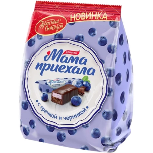 Конфеты "Мама приехала" с гречкой и черникой (200 г)
