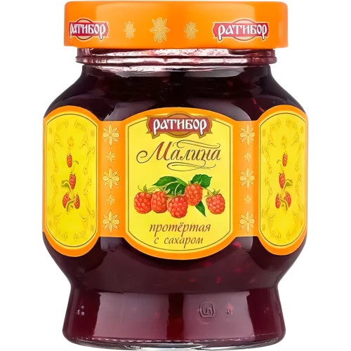 Малина протертая с сахаром "Ратибор" (365 г)