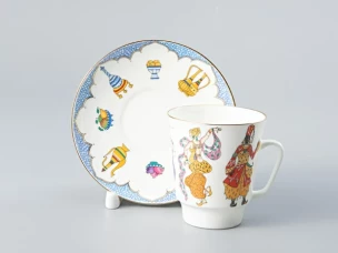 Трехпредметный комплект кофейный Майская Балет Шахеразада 165 мл 