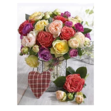 Алмазная мозаика "Летний букет", 30*40 см