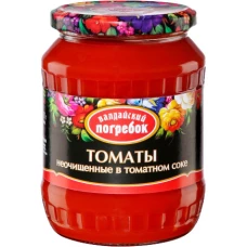 Томаты неочищенные в томатном соке 