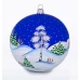Ёлочка - елочное украшение из стекла, Шар 7 Русская Зима, 115 мм, С319