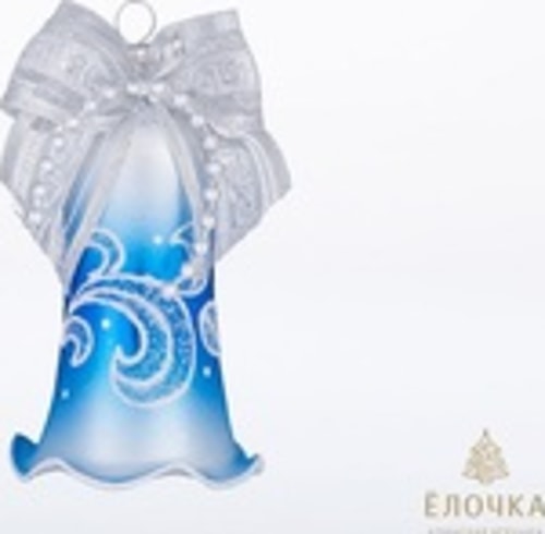 Ёлочка - елочное украшение из стекла, Колокольчик Эхо С505