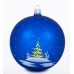 Ёлочка - елочное украшение из стекла, Шар 7 Зимний этюд, 115 мм  С325