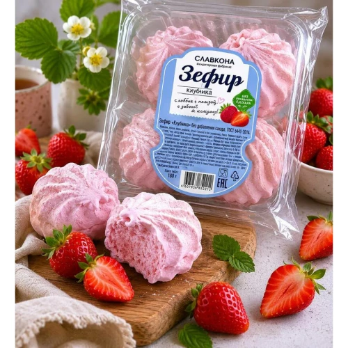 Зефир без сахара "Клубника" 180 г