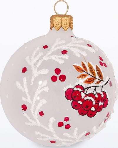 Ёлочка - елочное украшение из стекла, Шар Гроздь С1932 20 35