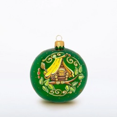 Ёлочка - елочное украшение из стекла, Шар  Шутка С41