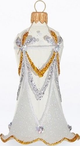 Ёлочка - елочное украшение из стекла, Колокольчик Элегантный Н 82 мм С 2011