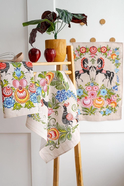 Натали Полотенце кухонное "Роспись", 60x48 см