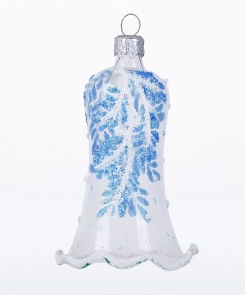 Ёлочка - елочное украшение из стекла, Колокольчик Веточка, 82 мм, С1771