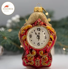 Фабрика ''Коломеев'' Елочное украшение Часы, 13 см, ФУ4-2214 