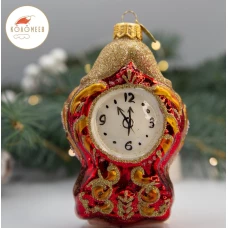 Фабрика ''Коломеев'' Елочное украшение Часы, 13 см, ФУ4-2214 