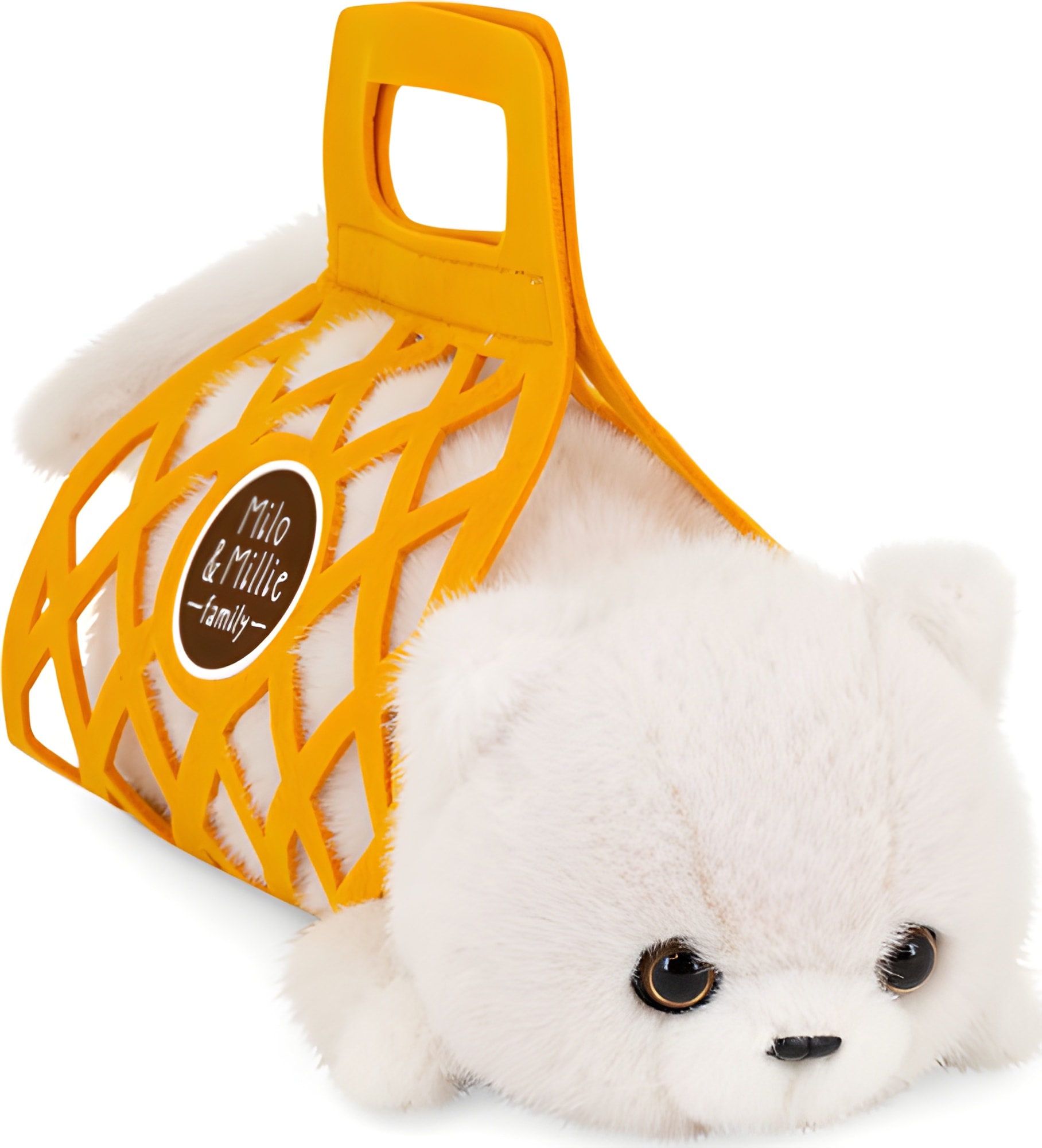 Мягкая игрушка Майло и Милли, Белый кот Майло, 56 см