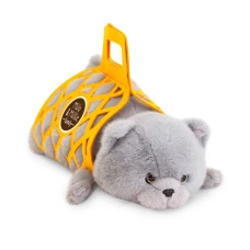 Мягкая игрушка Майло и Милли, Серый кот Майло, 35 см