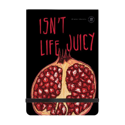 Bruno Visconti  ЗАПИСНАЯ КНИЖКА MEGAPOLIS JOURNAL А5, 100 Л. JUICY LIFE. ГРАНАТ, КЛЕТКА