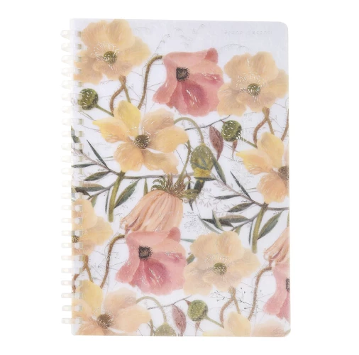 Bruno Visconti Тетрадь на гребне «Цветочная страсть» А5, 60 листов, клетка