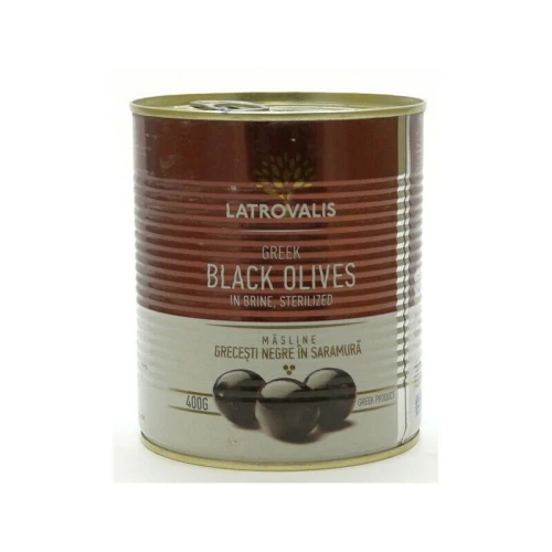 Оливки черные греческие "Latrovalis" (810 г)