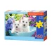 Castorland "Белые щенки", 60 элементов