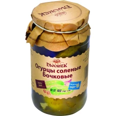 Огурцы «Дворек» соленые бочковые (850 г)