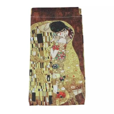 Мягкий футляр для очков Г. Климт, «Поцелуй»  9х18 см  Carmani