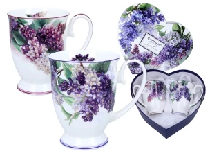 Набор из 2 кружек в подарочой коробке ''Сирень'', 350 мл  Carmani