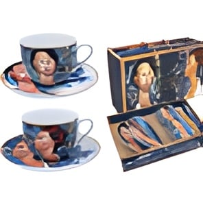 Набор из 2-х чайных пар А. Модильяни, Луния Чеховская и Леопольд Зборовски 250 мл.