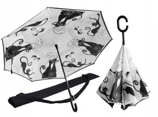 Зонт с обратным открыванием Crazy cats Carmani 