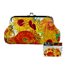 Большой кошелек В. Ван Гог. Подсолнухи, 19.5x10 см Carmani 