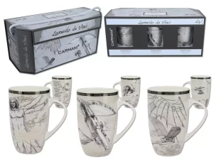 Carmani Набор из 3 кружек - L. da Vinci  032-1601