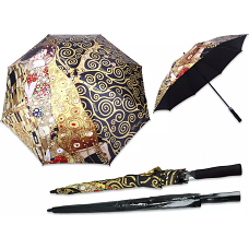 Зонт-автомат Г. Климт. Поцелуй и Древо жизни Carmani 