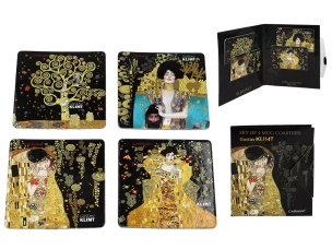 Carmani Набор из 4 пробковых подушечек - Г. Климт  10х10  022-4001