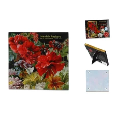 Carmani Стеклянная подставка - Цветы барокко, Маки 10,5x10,5  195-0701